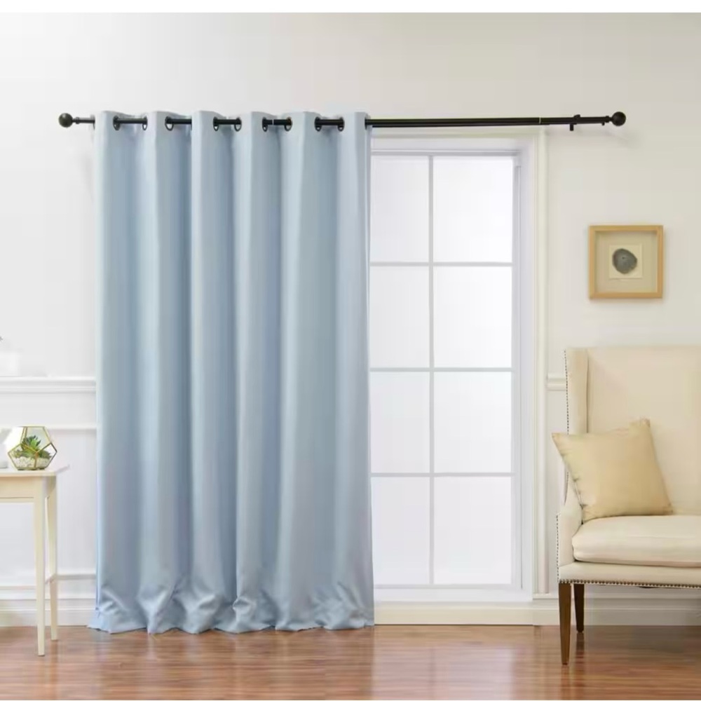 Curtains 80 in. x 96 in.  Sky Blue. 2 blackout panels included. NEW IN PACKAGE